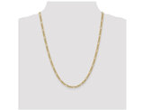 14K Yellow Gold Figaro Chain Necklace 24 Inches (4.20 mm)